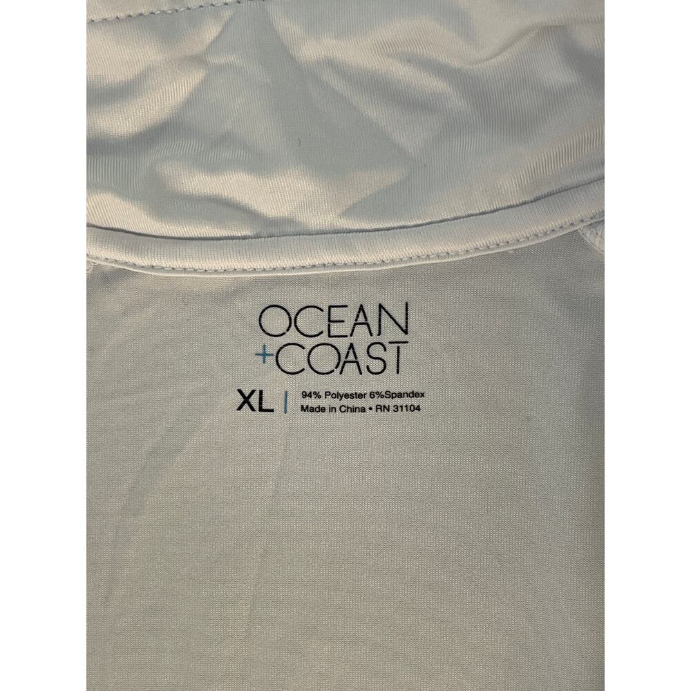 Ocean Coast White Quarter Zip XL Thin Great for Layering‎ Pre-owned - Picture 3 of 7